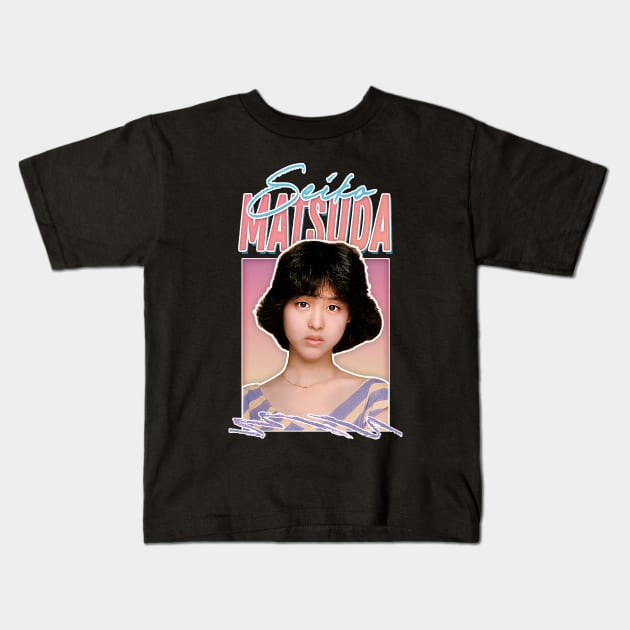 Seiko Matsuda // Retro 80s Fan Art Design Kids T-Shirt by DankFutura